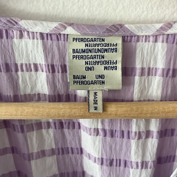 Baum und Pferdgarten Abylene Dress in Creamy Lilac Check size 38 - Picture 9 of 16
